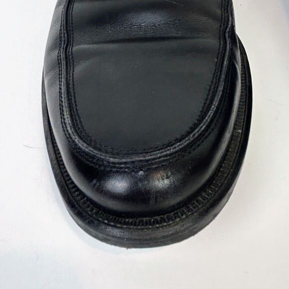 Johnston & Murphy Holden Penny Loafers Black Leather Shoes Made in Italy Men 8.5 main image 4